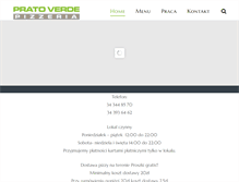 Tablet Screenshot of pizzeriapratoverde.pl